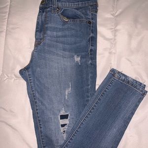 High waisted ankle jeggings